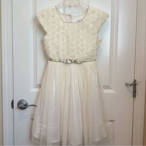 NWOT Jona Michelle Bog Girl’s Flora Dress Size: 10 White Birthday/Event/Party